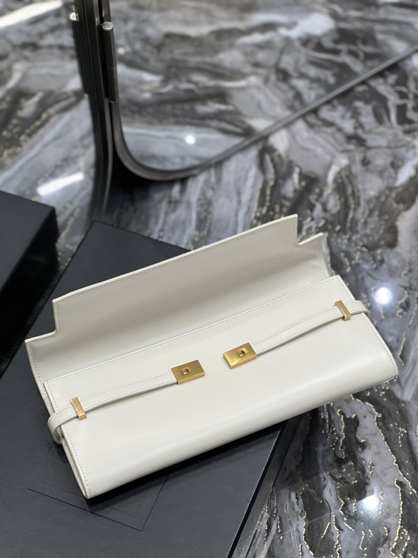 MANHATTAN CLUTCH IN BOX SAINT LAURENT LEATHER