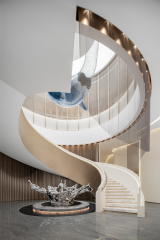 Modern Intdoor Polished Large Metal Sculpture