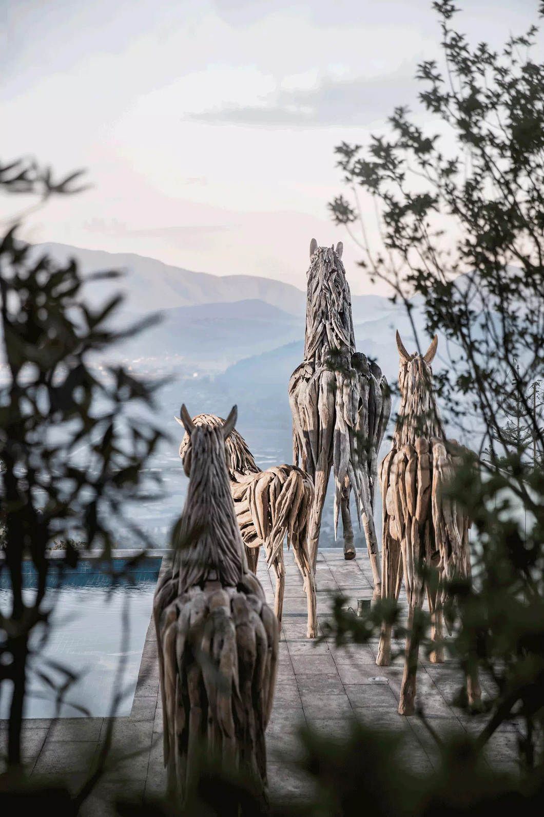 Fiberglass Horse Sculpture