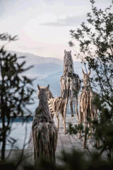 Fiberglass Horse Sculpture