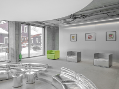 Polished Stainless Steel Sofa,Stool and Lounge chair