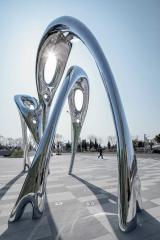 Mirror Polished Outdoor Modern Metal Sculpture