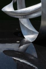 Modern Metal Infinity Abstract Sculpture