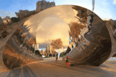Large Street Corner Abstract Whale Sculpture