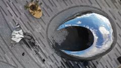 Large Street Corner Abstract Whale Sculpture