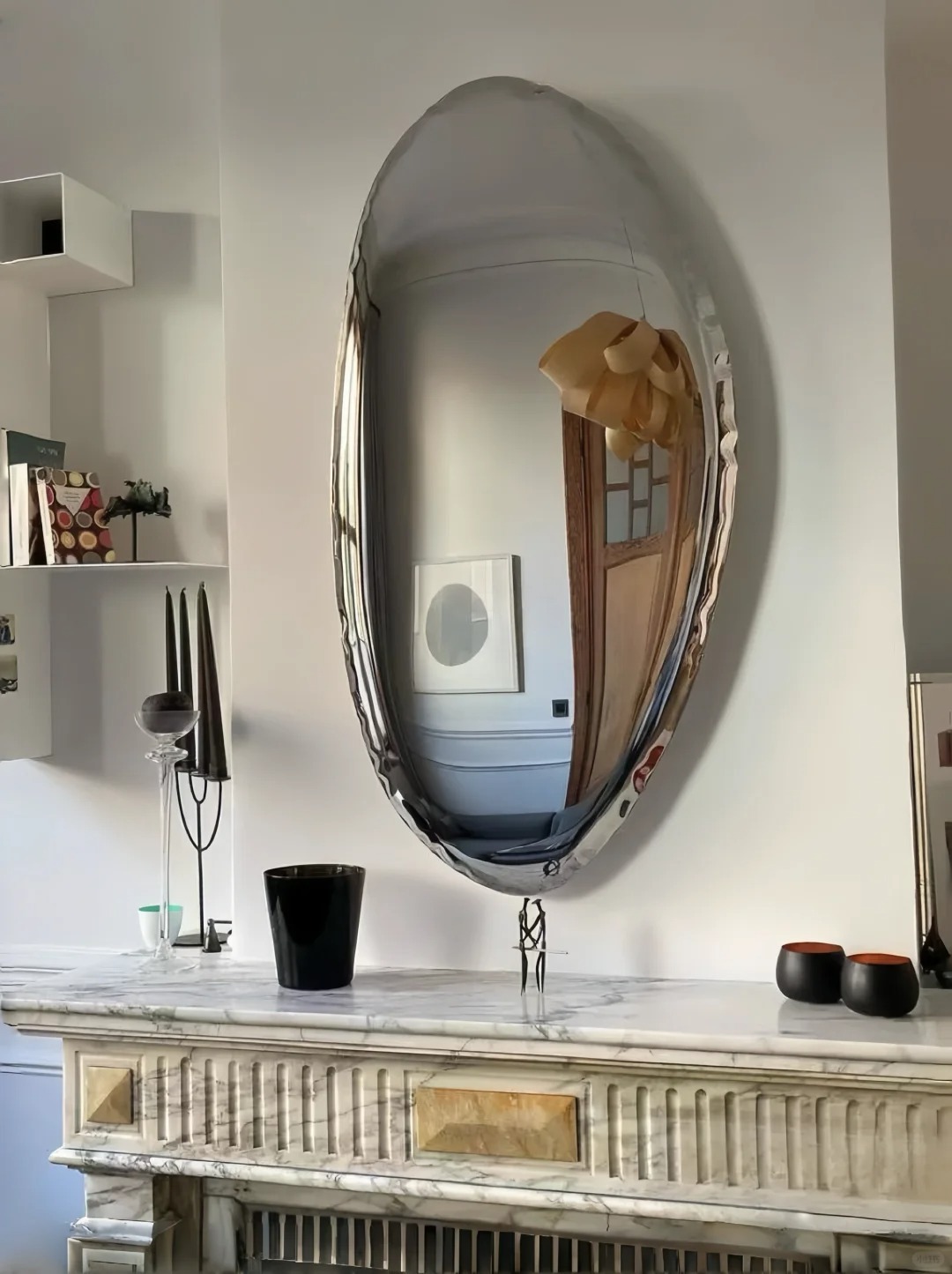 Stone-shaped Metal Wall Art Sculpture