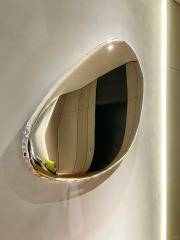 Stone-shaped Metal Wall Art Sculpture
