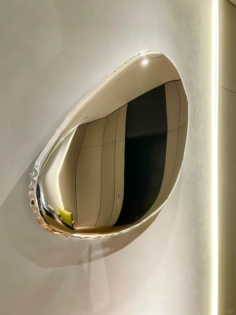 Stone-shaped Metal Wall Art Sculpture