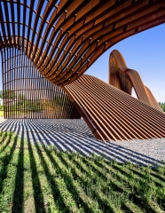 Modern Painted Metal Moutian Sculpture For Public