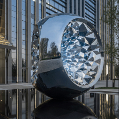 Stainless Steel Modern Outdoor Diamondshine Sculpture Supplier