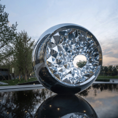 Stainless Steel Modern Outdoor Diamondshine Sculpture Supplier