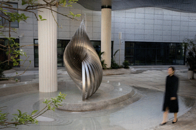 Customized Metal Outdoor Art Fountain Sculpture
