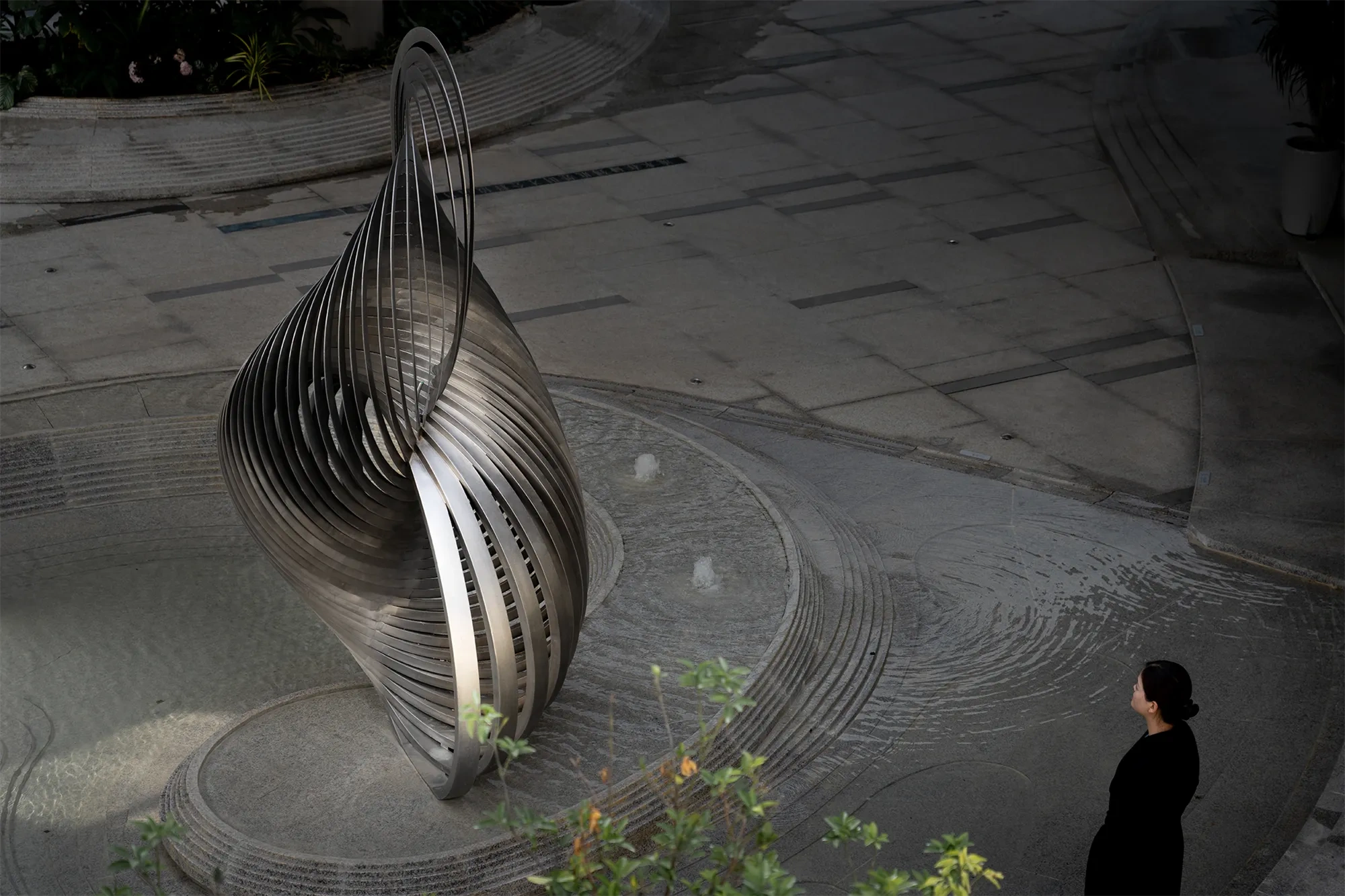 Customized Metal Outdoor Art Fountain Sculpture