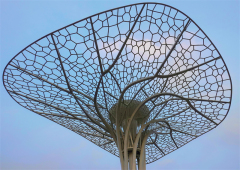 Outdoor Decorative Abstract Metal Tree Sculpture
