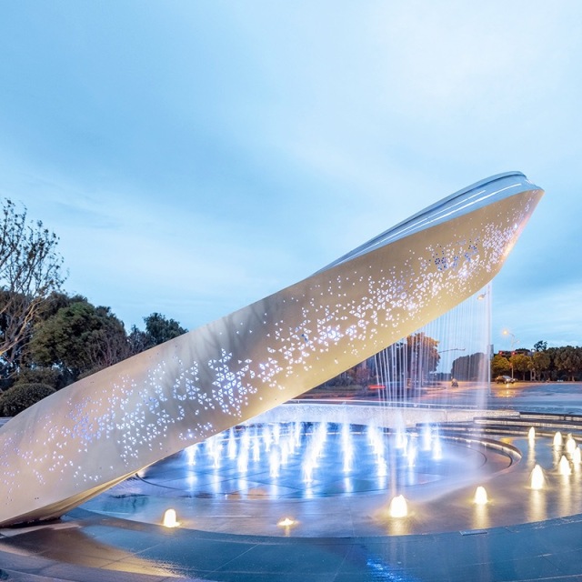 Creative Magic Ring Public Art Sculpture for Immersive Community