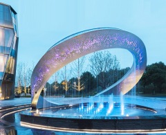 Creative Magic Ring Public Art Sculpture for Immersive Community