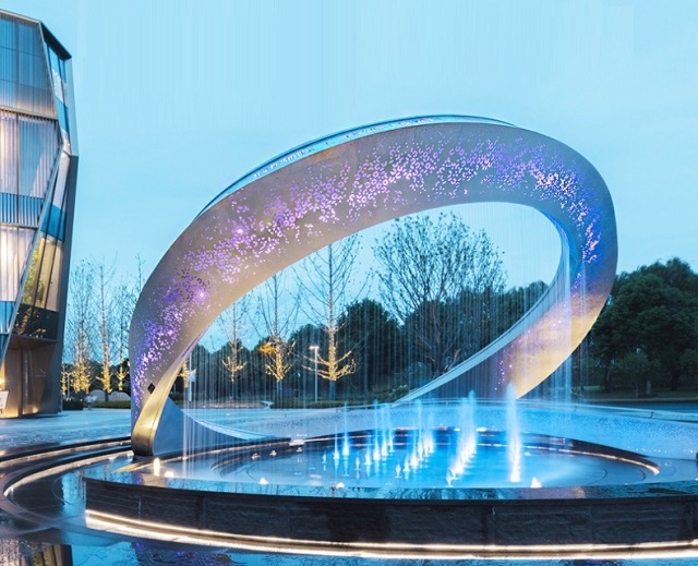 Creative Magic Ring Public Art Sculpture for Immersive Community