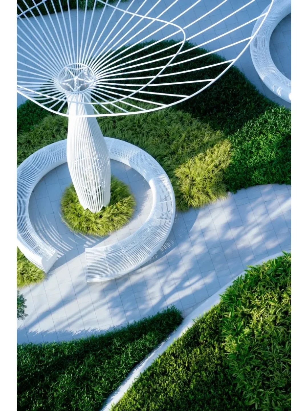Large Outdoor Garden Oasis Metal Wire Sculpture
