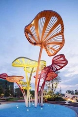Modern Colourful Tree Giant Outdoor Sculpture
