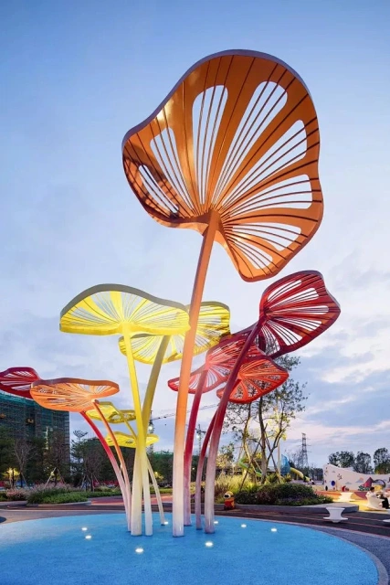 Modern Colourful Tree Giant Outdoor Sculpture