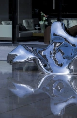Modern Stainless Steel Hall Of Light Sculpture For Outdoor