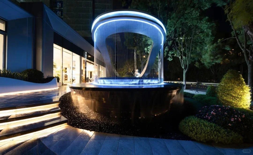 Large Unique Water Landscape Stainless Steel Sculpture