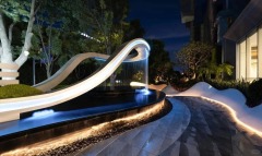 Large Unique Water Landscape Stainless Steel Sculpture