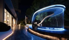 Large Unique Water Landscape Stainless Steel Sculpture