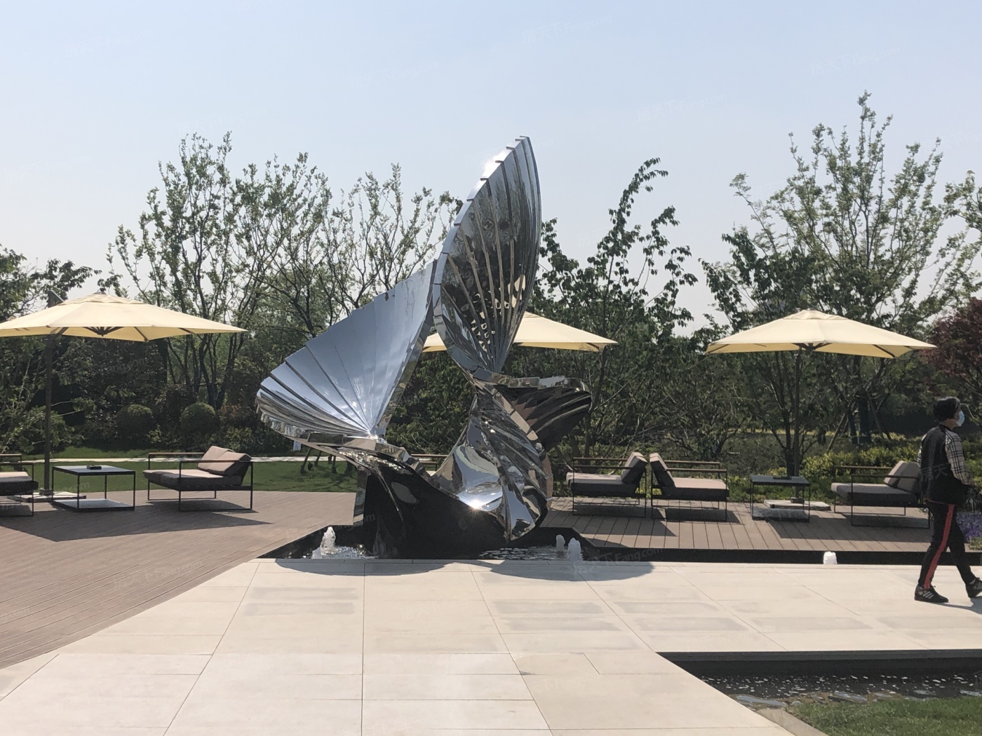 Modern Mirrored Landscape Art Sculpture