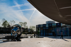 Modern Urban Stainless Steel Cloud Art Sculpture
