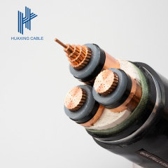 Copper  3*240mm2 Steel Tape Armouring High Voltage Underground Power Cable