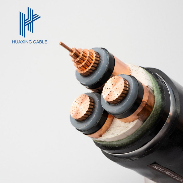 Copper  3*240mm2 Steel Tape Armouring High Voltage Underground Power Cable