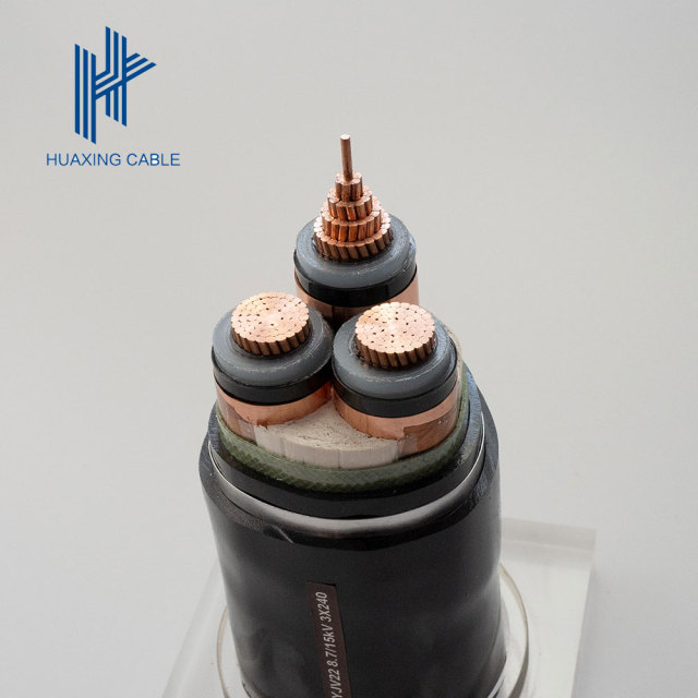 Copper  3*240mm2 Steel Tape Armouring High Voltage Underground Power Cable