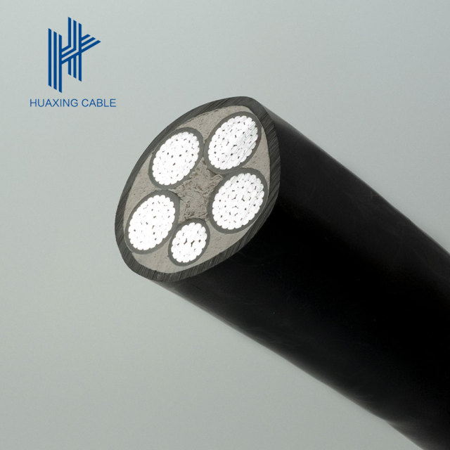 Low smoke halogen-free flame retardant aluminum alloy cable AAAC 4*240mm2+1*120mm2 0.6/1KV