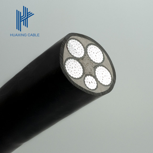 Low smoke halogen-free flame retardant aluminum alloy cable AAAC 4*240mm2+1*120mm2 0.6/1KV