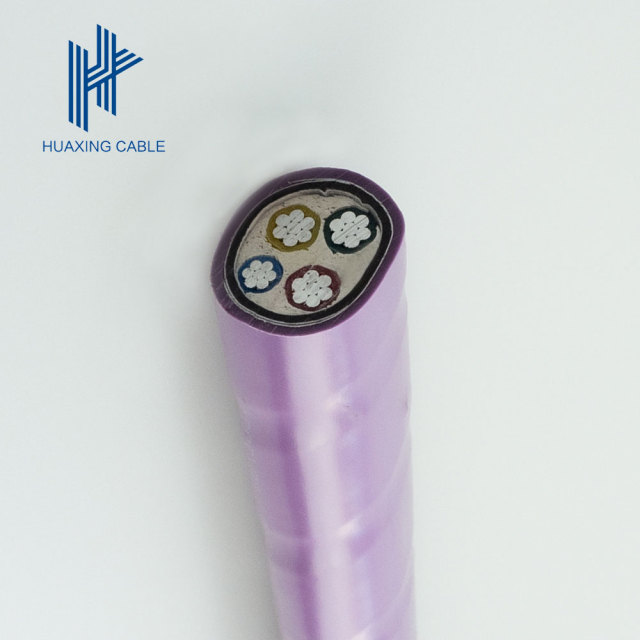 Low Voltage 1000V Aluminum 3*25+16mm2 XLPE insulated Steel tape armored PE sheathed power cable