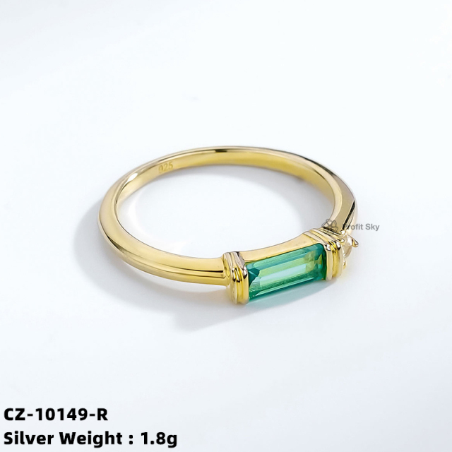 Trendy S925 Sterling Silver Geometric Ring