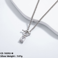 925 Sterling Silver Irregular Necklace