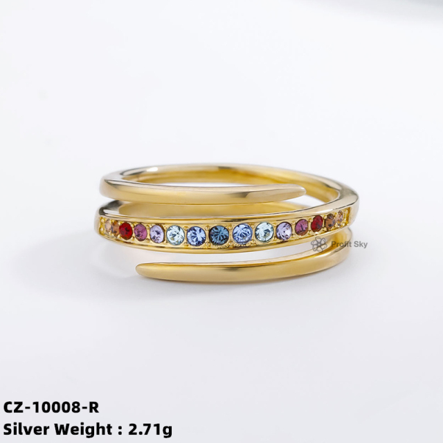 Eternal Elegance: Zirconia Sterling Silver Ring