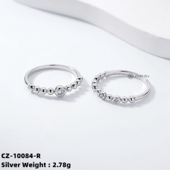 Zirconia Eternity Band - Sterling Silver