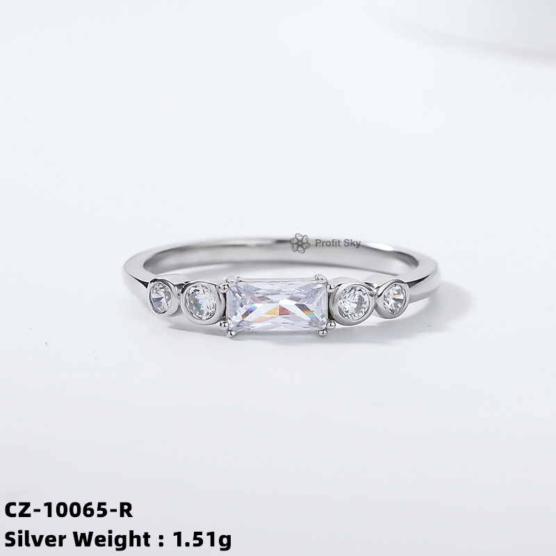 Affordable Luxury: Zirconia Sterling Silver Ring
