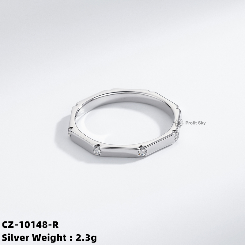 925 Sterling Silver Wedding Rings Diamond Ring Girls Women Jewelry
