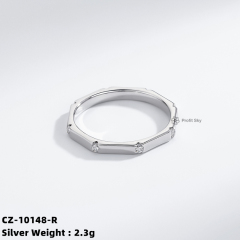 925 Sterling Silver Wedding Rings Diamond Ring Girls Women Jewelry