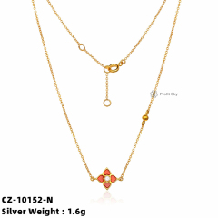 Lucky Charms: Four Leaf Clover Sterling Silver Necklace