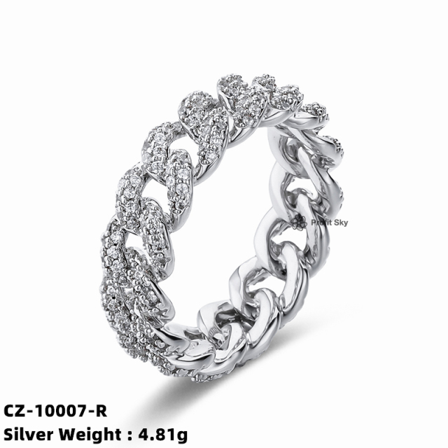 Hip Hop Street Personalized Accessories Sliver Ring