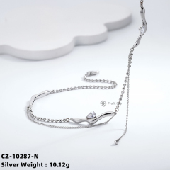 925 Sterling Silver Irregular Necklace