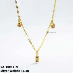 Pure Silver Beauty: Handcrafted 925 Necklace