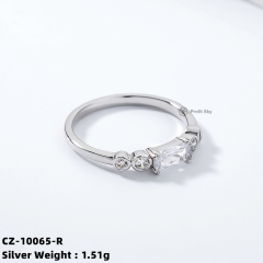 Zirconia Eternity Band - Sterling Silver