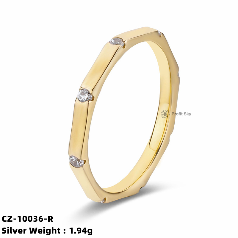 Timeless Zirconia Engagement Ring - Sterling Silver