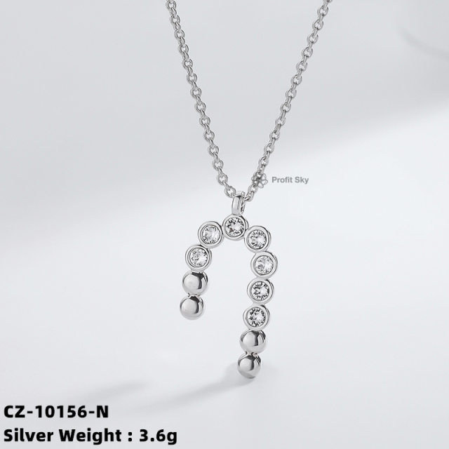 Lucky Charms: Four Leaf Clover Sterling Silver Necklace